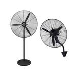 Ventilador Pedestal Y Pared Industrial 26 Pulgadas Aspas Metal 3 Vel Benelux