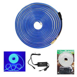 Tira Led Luz Azul Neon Manguera 5M 40W Fuente 12V Para Exterior TIANLAI Ferreabasto