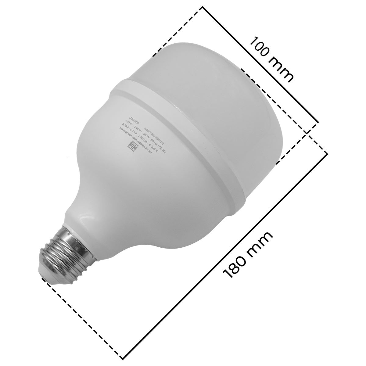 Lampara Led Alta Potencia 30W Luz De Dia 2700lm 6500K