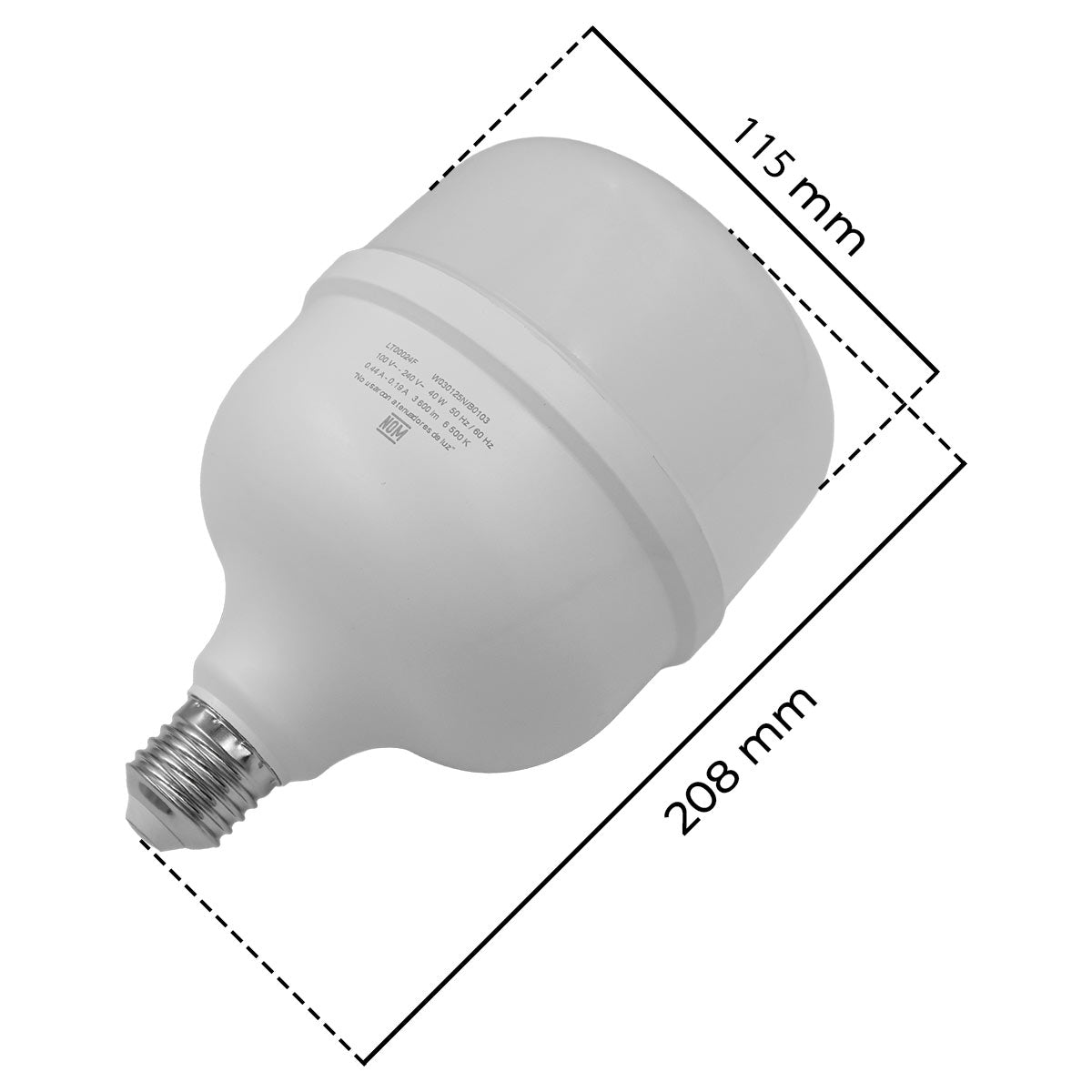 Lampara Led Alta Potencia 40W Luz De Dia 3600lm 6500K