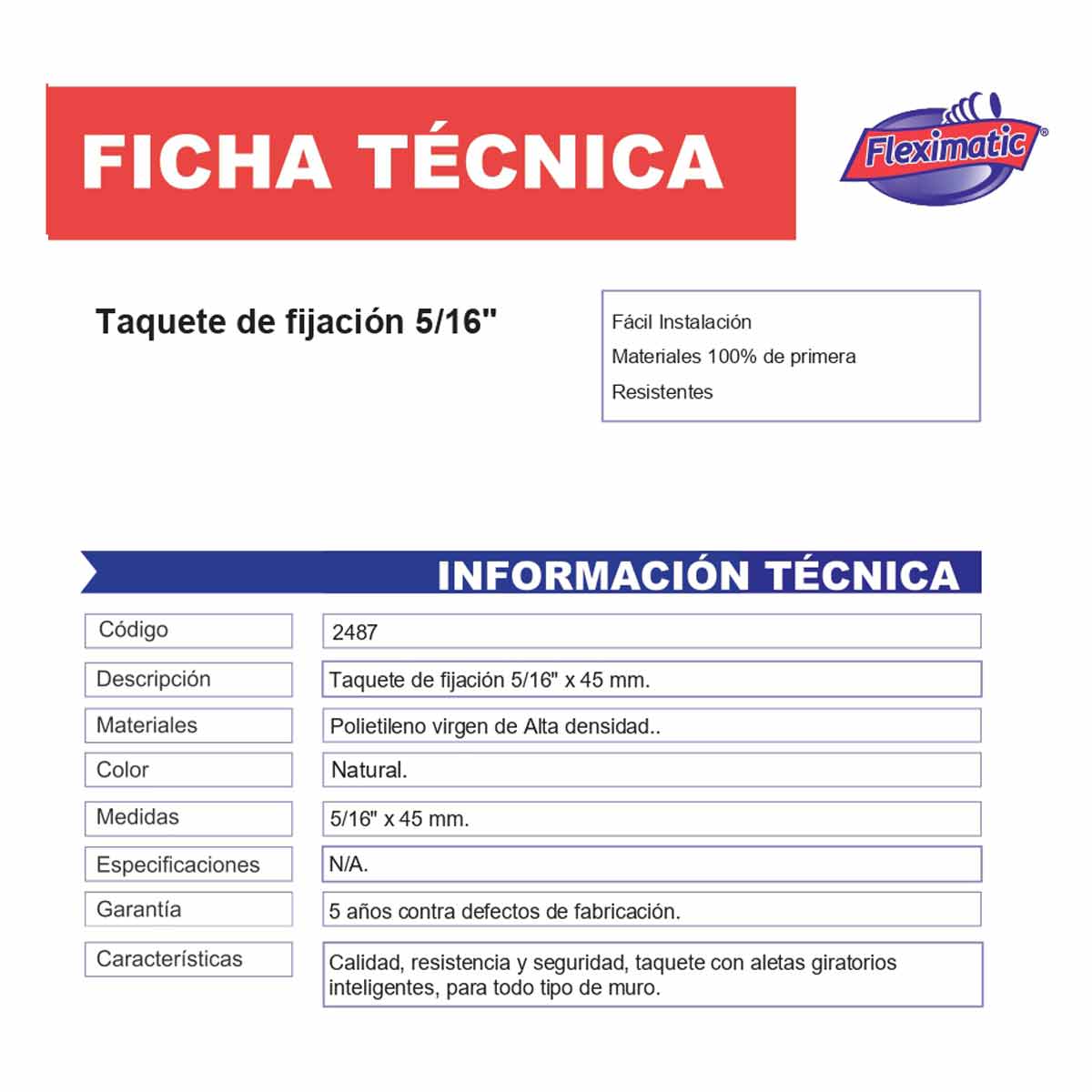 Ficha tecnica