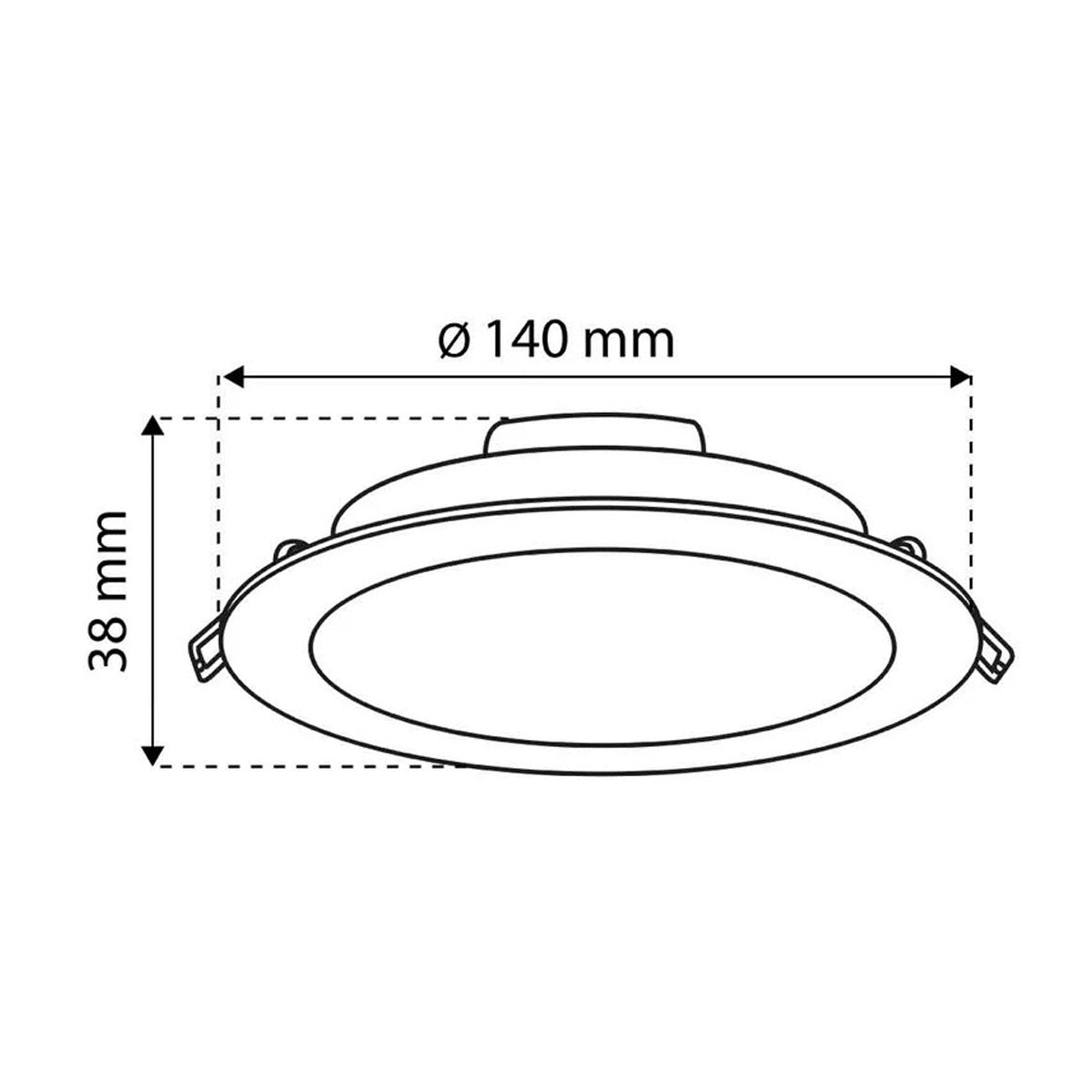 Luminario Led Circular Empotrable 10.5W Luz Neutra Boomer