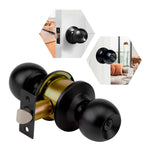 Cerradura Cilindrica Entrada Chapa Perilla Llave Negro Kovac