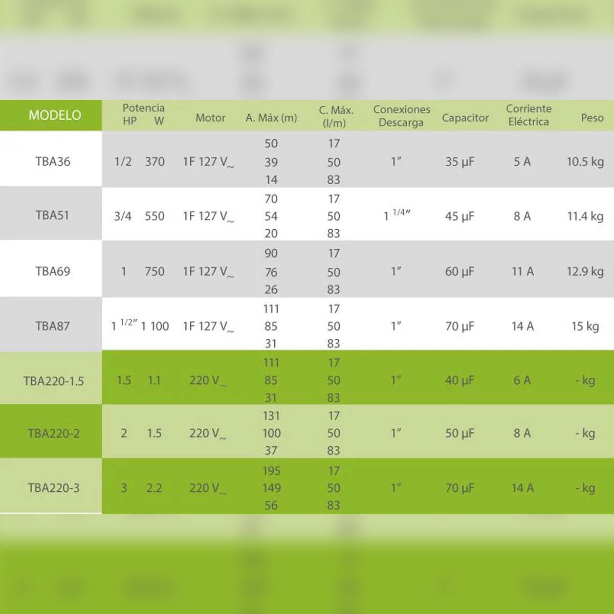 Bomba De Agua Sumergible Tipo Bala 2Hp 1.5kw 220v Igoto IGOTO BOMBAS Ferreabasto