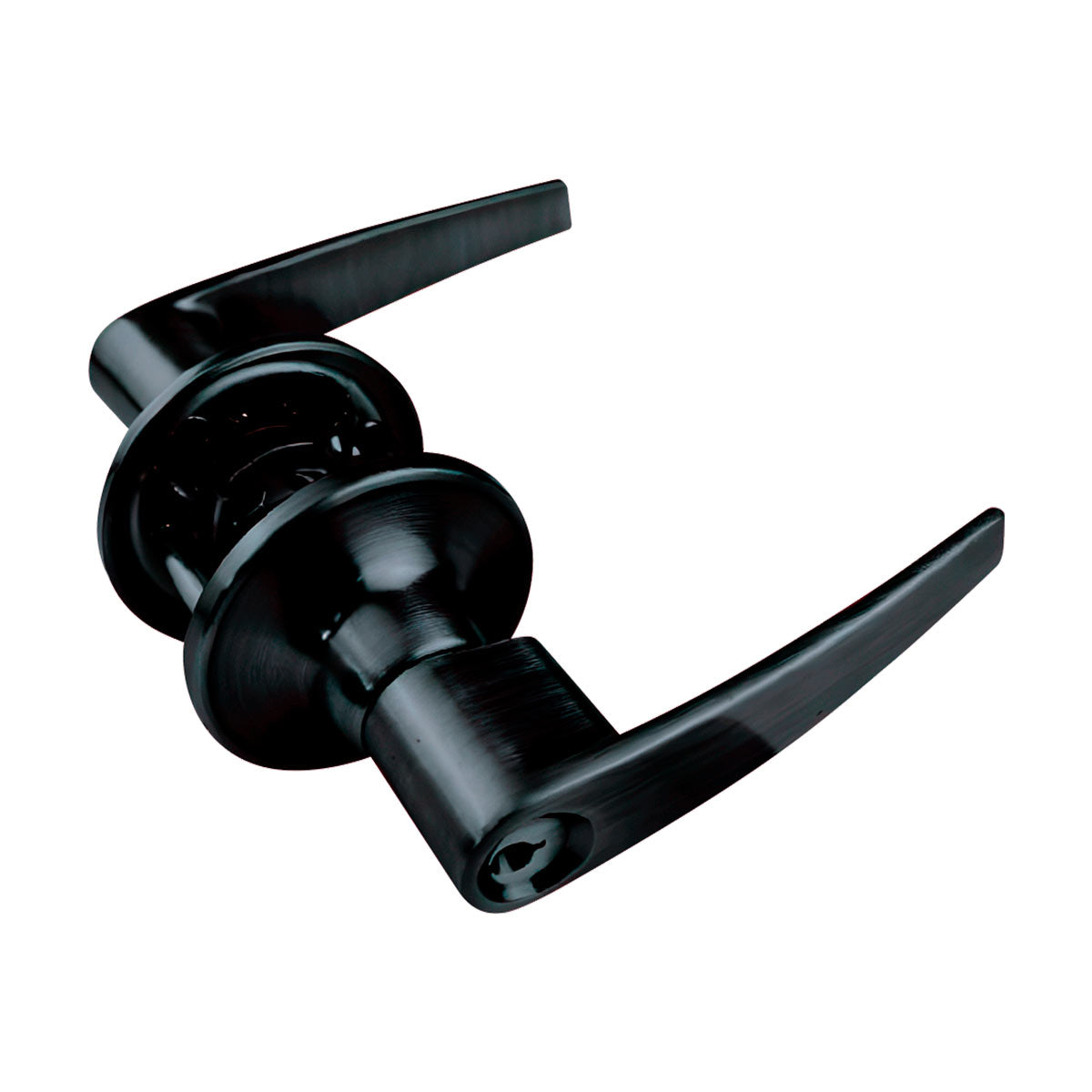 Cerradura Chapa Manija De Entrada C/ Llave Botón Negro Kovac