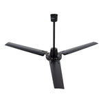 Ventilador De Techo 56 Pulg 70W Industrial Metalico Negro Igoto