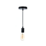 Socket Luminario Led Chiara Colgante Para Foco 15W E27 Negro