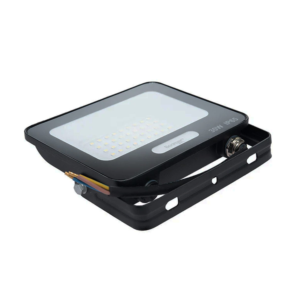 Lampara Reflector Led Exterior 30W 6500K Luz De Dia Negro