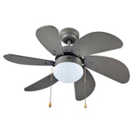 Ventilador De Techo Con Lampara 30" 60w Ventum Gris Igoto IGOTO Ferreabasto