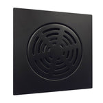 Resumidero Cuadrado Acero Inoxidable 15cm X 15cm Negro Mate Rugo