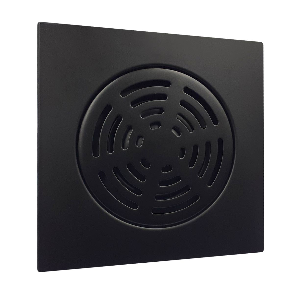 Resumidero Cuadrado Acero Inoxidable 15cm X 15cm Negro Mate Rugo
