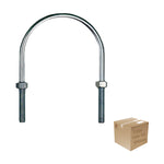 Pack 10 Pzs Abrazadera Roscada Tipo U 3 Pulg C/Tuercas Argos Ferreabasto Ferreabasto