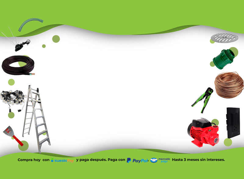 banner ferreteria ferretero herramientas herramienta cable escalera iluminacion luces espatulas bomba sumergible bomba de agua ferreabasto