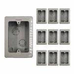 10 Pzs Caja Universal Con Fondo Pvc Red Electrico Canaleta Ferreabasto Ferreabasto
