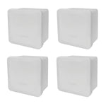 Pack 4Pzs Caja Estanca Lisa CCTV Presion 8x8x4.5 IP55 Argos Ferreabasto Ferreabasto