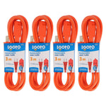 Extension Uso Rudo Naranja Exterior 16awg 3m Igoto 4 Pzs Ferreabasto Ferreabasto