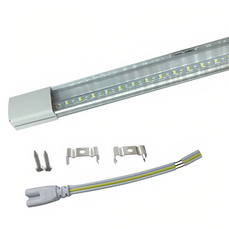 Tubo Led Base Aluminio Doble Tira Luz Blanca 22w=110w 1.20m KYT Ferreabasto