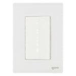 Placa Armada Cristal Con 1 Apagador Sencillo de 3 Modulos Blanco Igoto IGOTO Ferreabasto