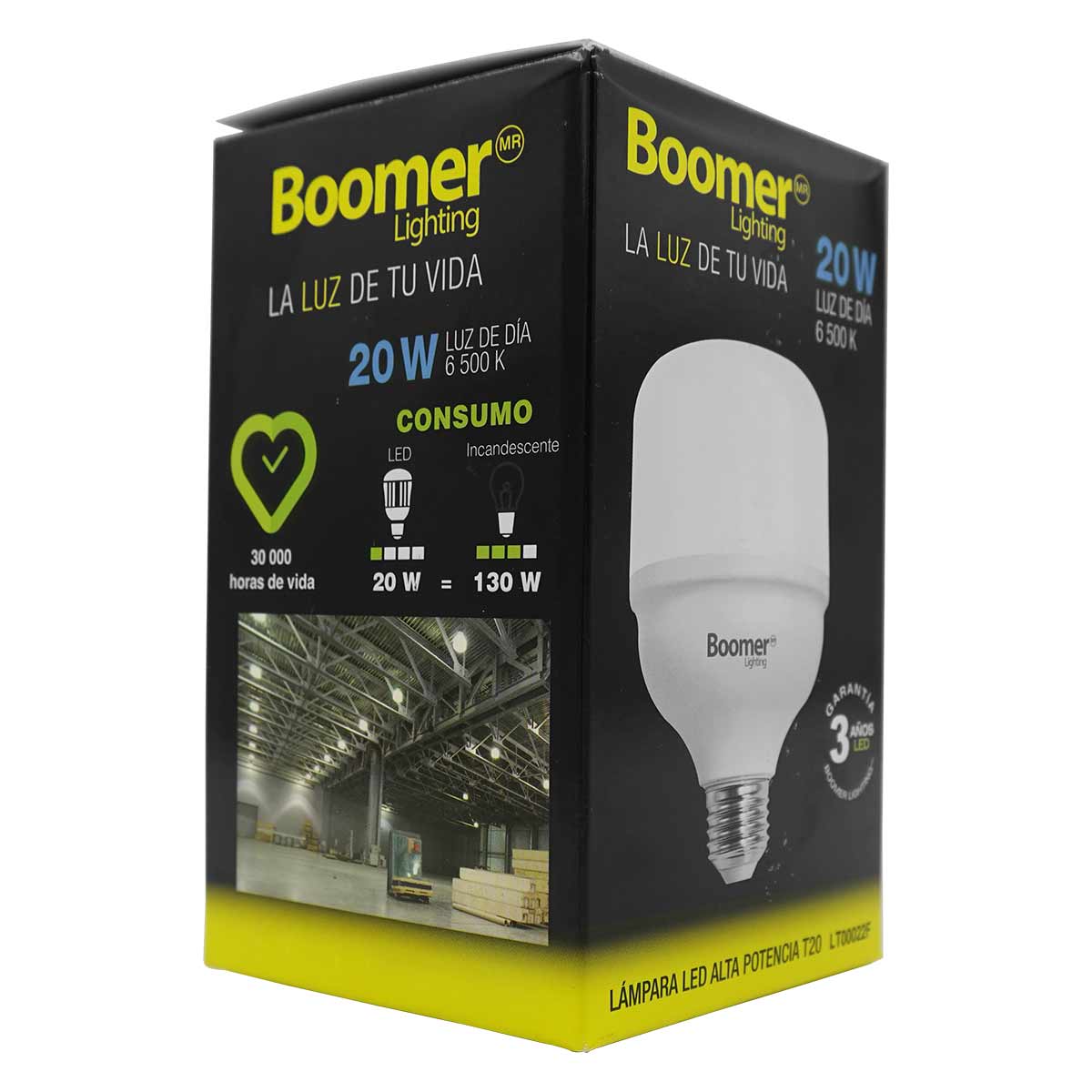 Lampara Led De Alta Potencia 20W Luz De Dia 1800lm 6500K