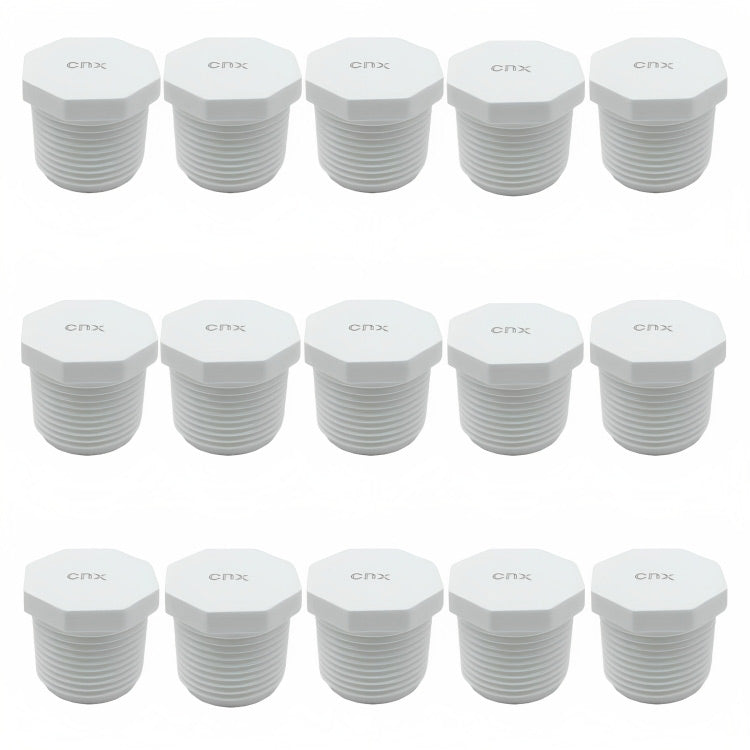 Tapon Rosca Externa PVC 3/4 Pulgadas 15 Piezas CNX Ferreabasto