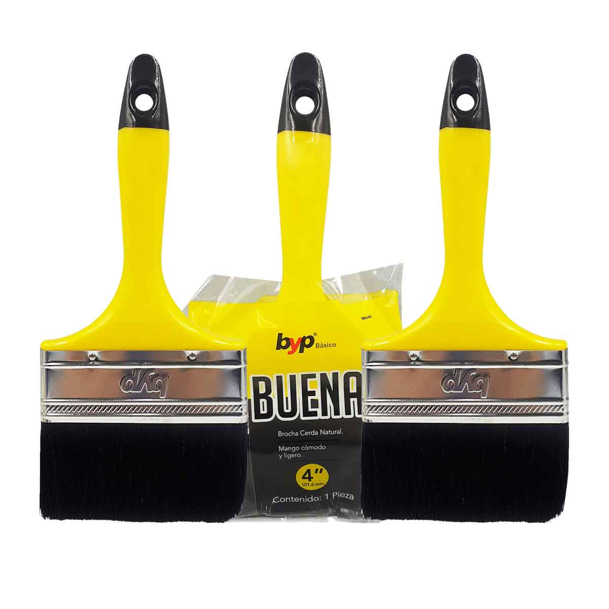 Brocha La Buena 4'' Cerda Natural Economica Byp Piezas