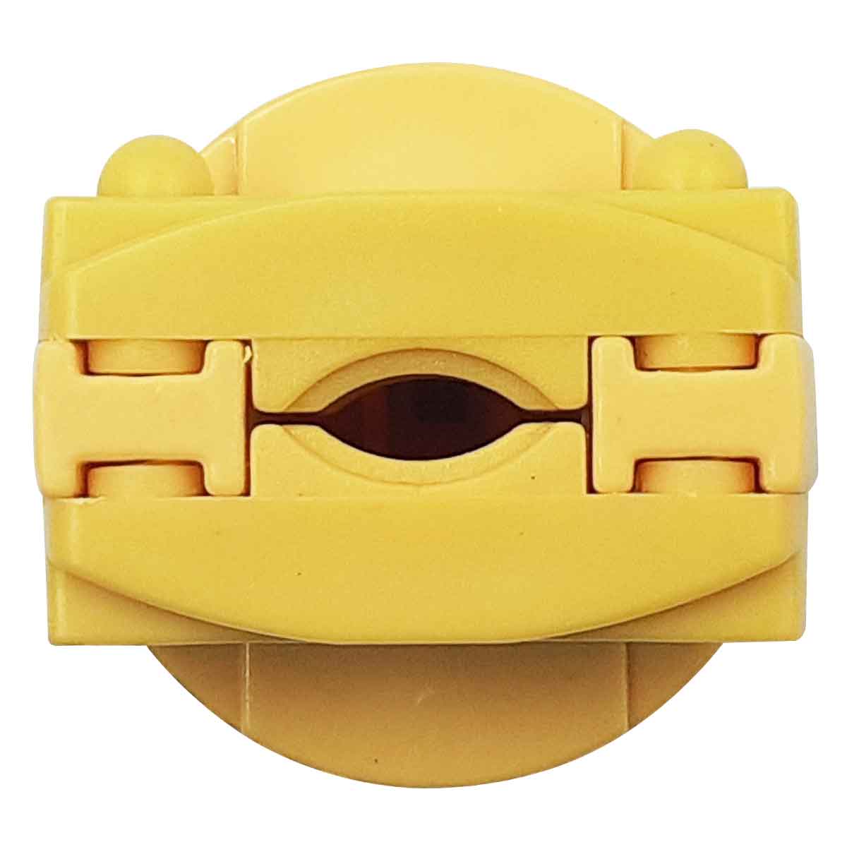 abrazadera de clavija amarilla plastico