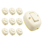 Apagador Sencillo Oval Yeilite Marfil 127V 60Hz 6A 10 Piezas YEILITE Ferreabasto