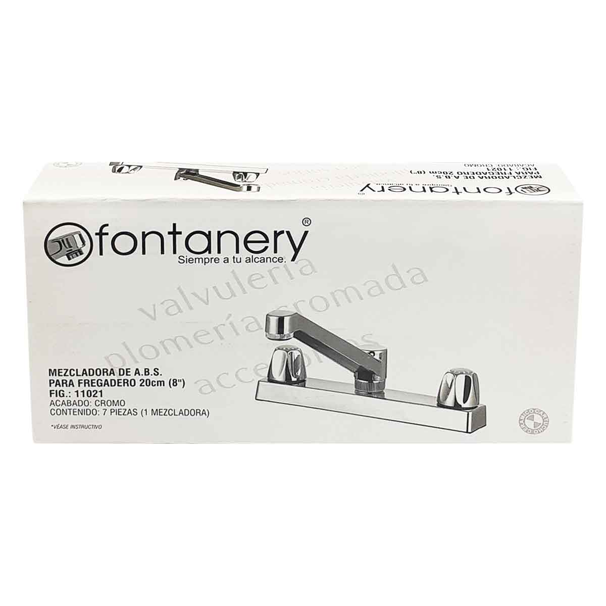 Mezcladora Cromada Fontanery Para Fregadero Al Piso Con Ceramico FONTANERY Ferreabasto
