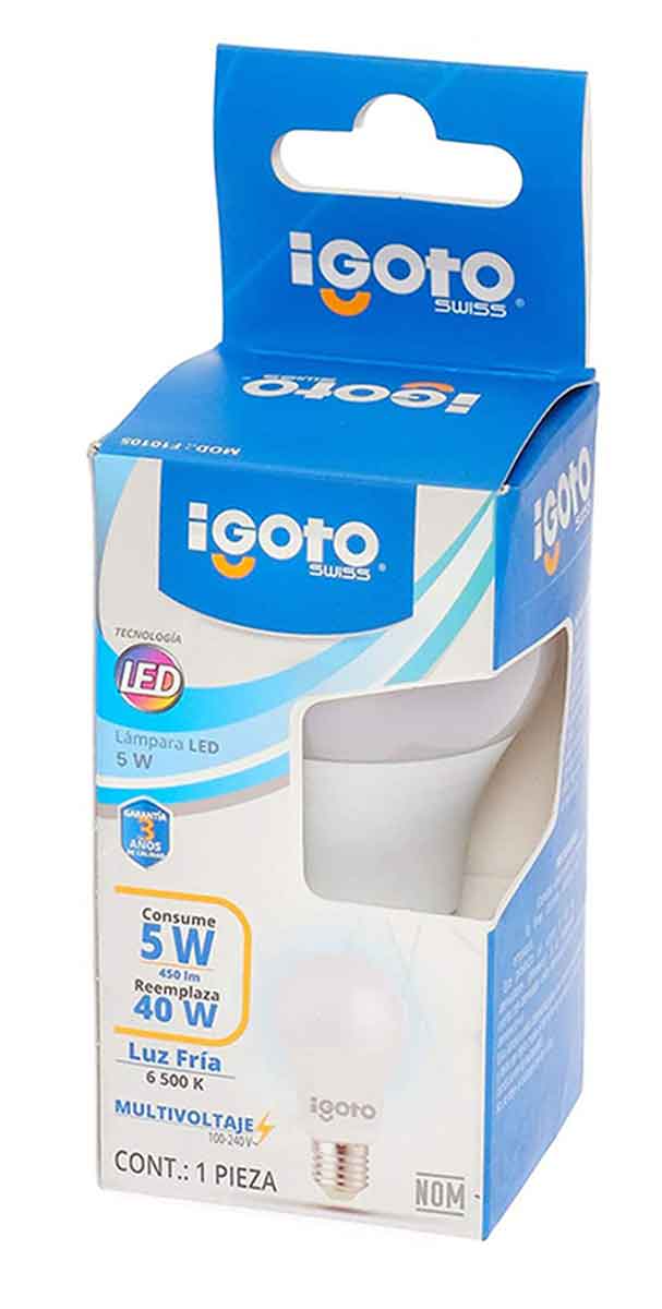 caja foco led individual igoto 5w