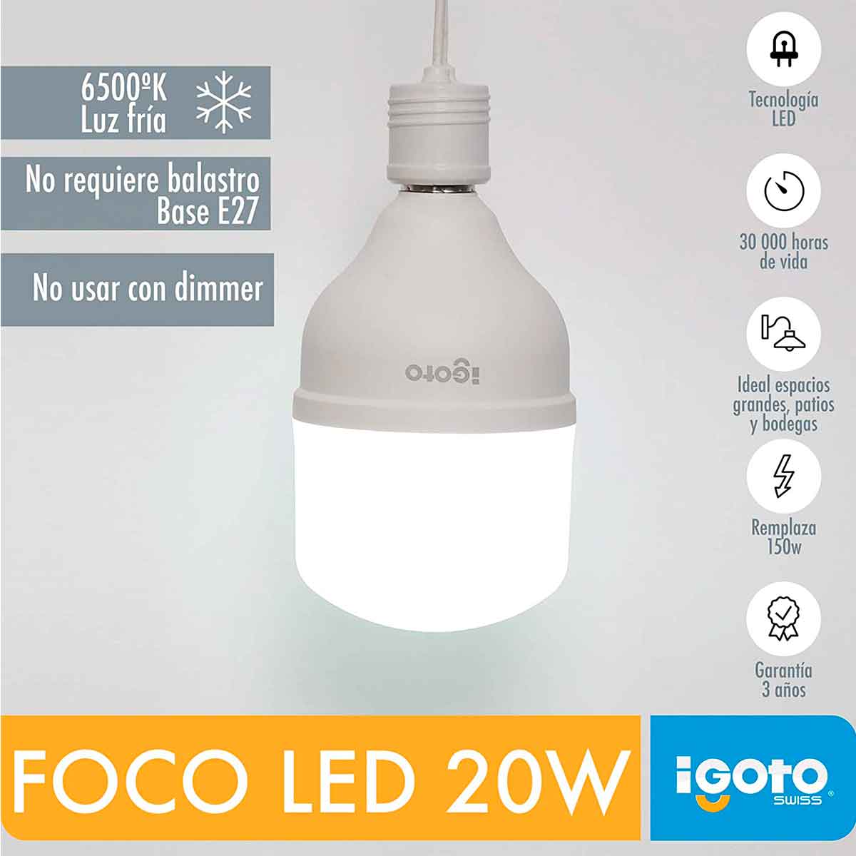 folleto foco led alta potencia igoto F10520