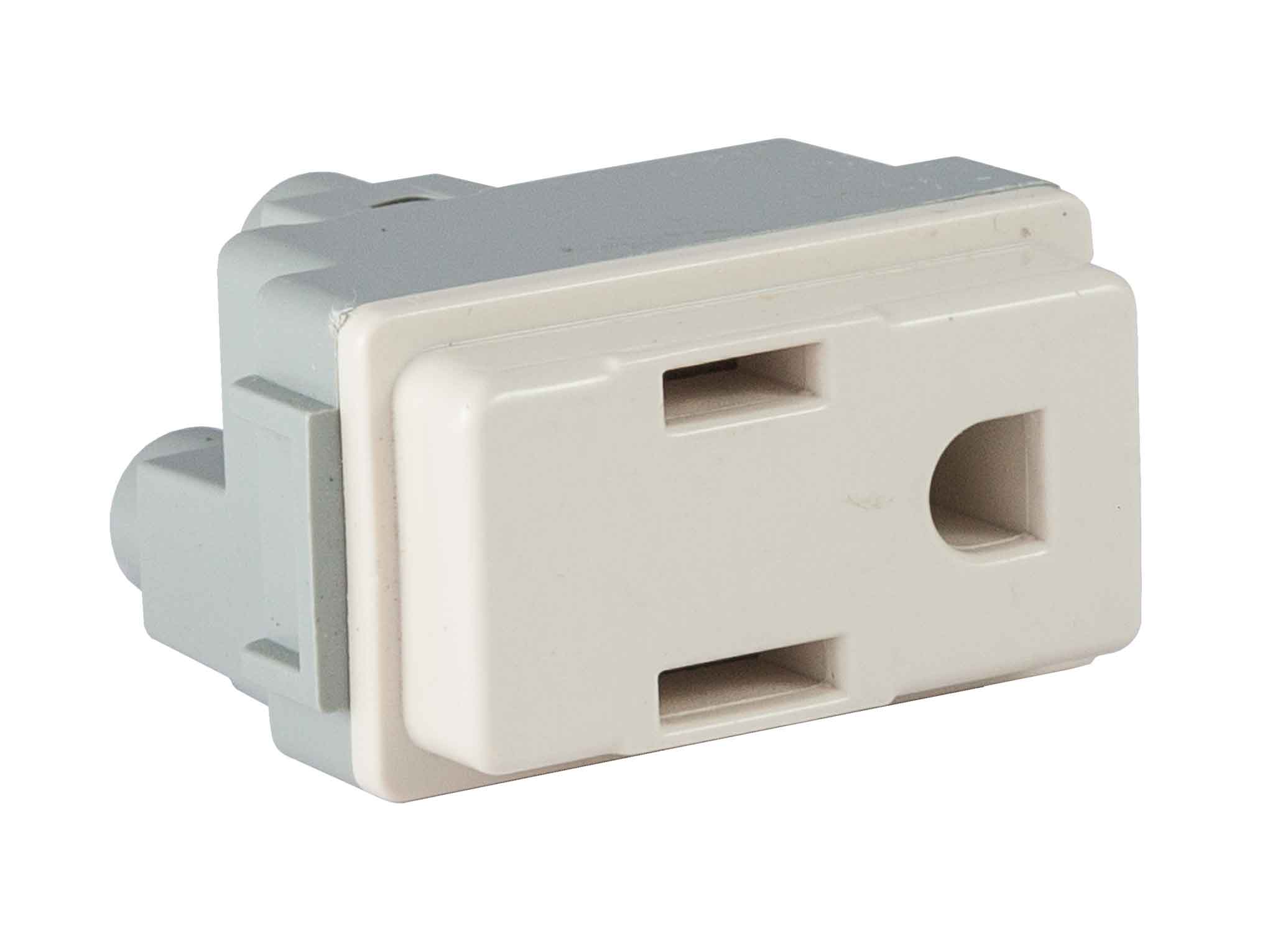 Pack 10 Contacto Sencillo Aterrizado Marfil 127V-10A Yeilite YEILITE Ferreabasto
