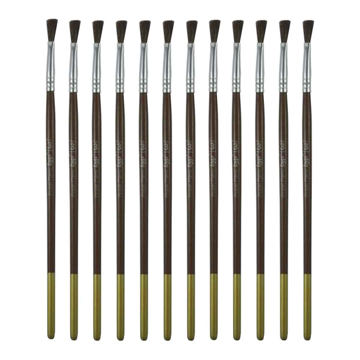 Pack 12 Pinceles Camelus Plano