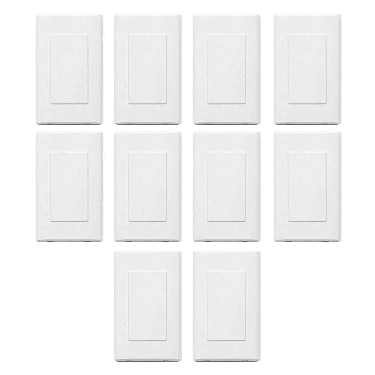 Pack 10 Placa Ciega Lugano Blanco Igoto IGOTO Ferreabasto