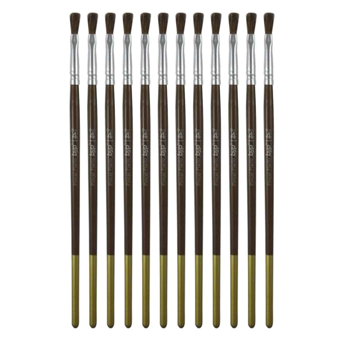 Pack 12 Pinceles Camelus Plano