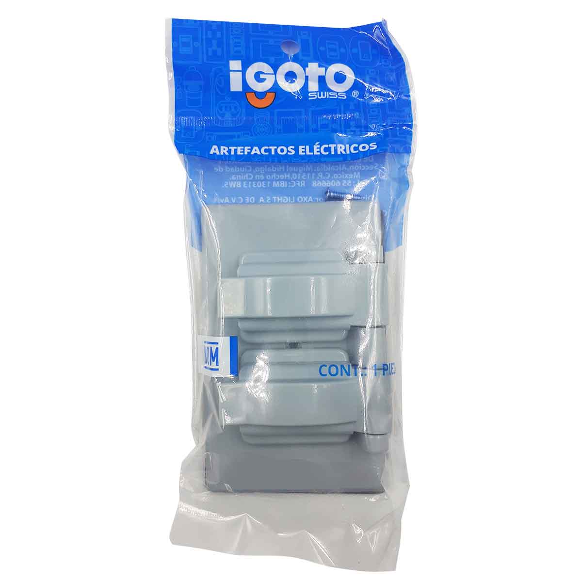 Pack 10 Placa Doble Intemperie Abs Gris Igoto IGOTO Ferreabasto