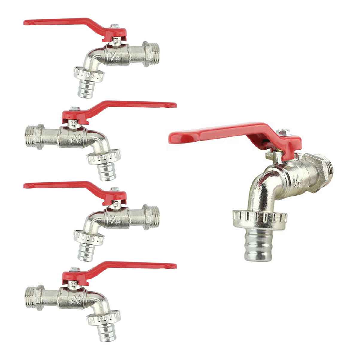Llave De Esfera Santul 7674 Con Adaptador Para Manguera Jardin 5 Piezas SANTUL Ferreabasto