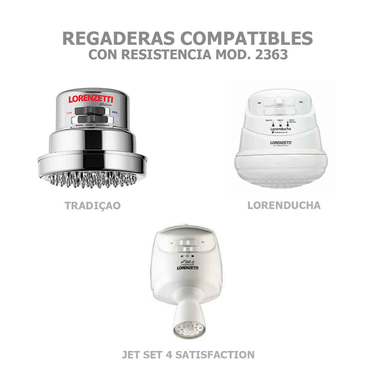 Resistencia Para Regadera Electrica Tradicao Lorenzetti 127V LORENZETTI Ferreabasto