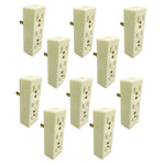 Clavija Con Contacto Triple Aterrizado Baquelita 127V 15A Yeilite 10 Piezas YEILITE Ferreabasto