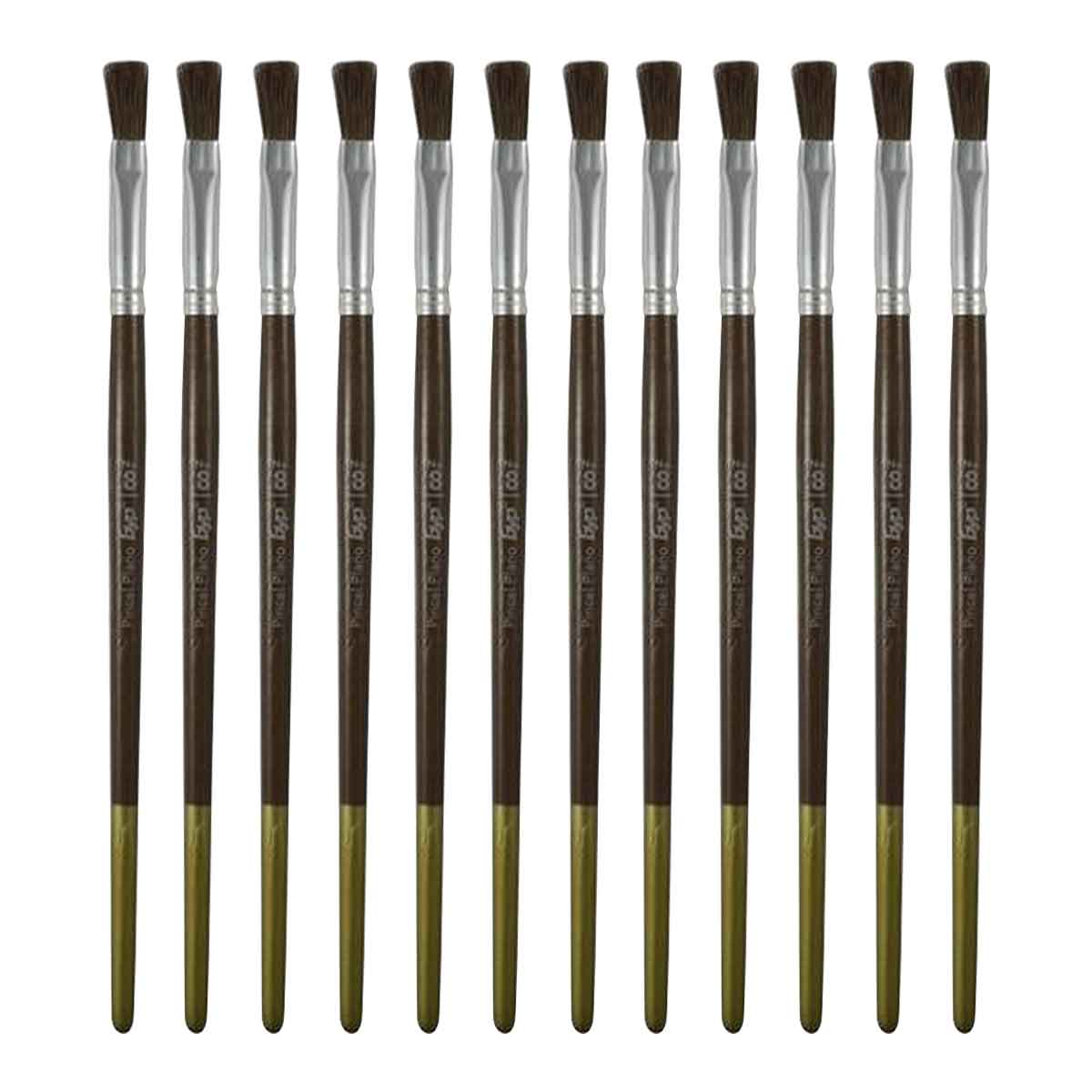 Pack 12 Pinceles Camelus Plano