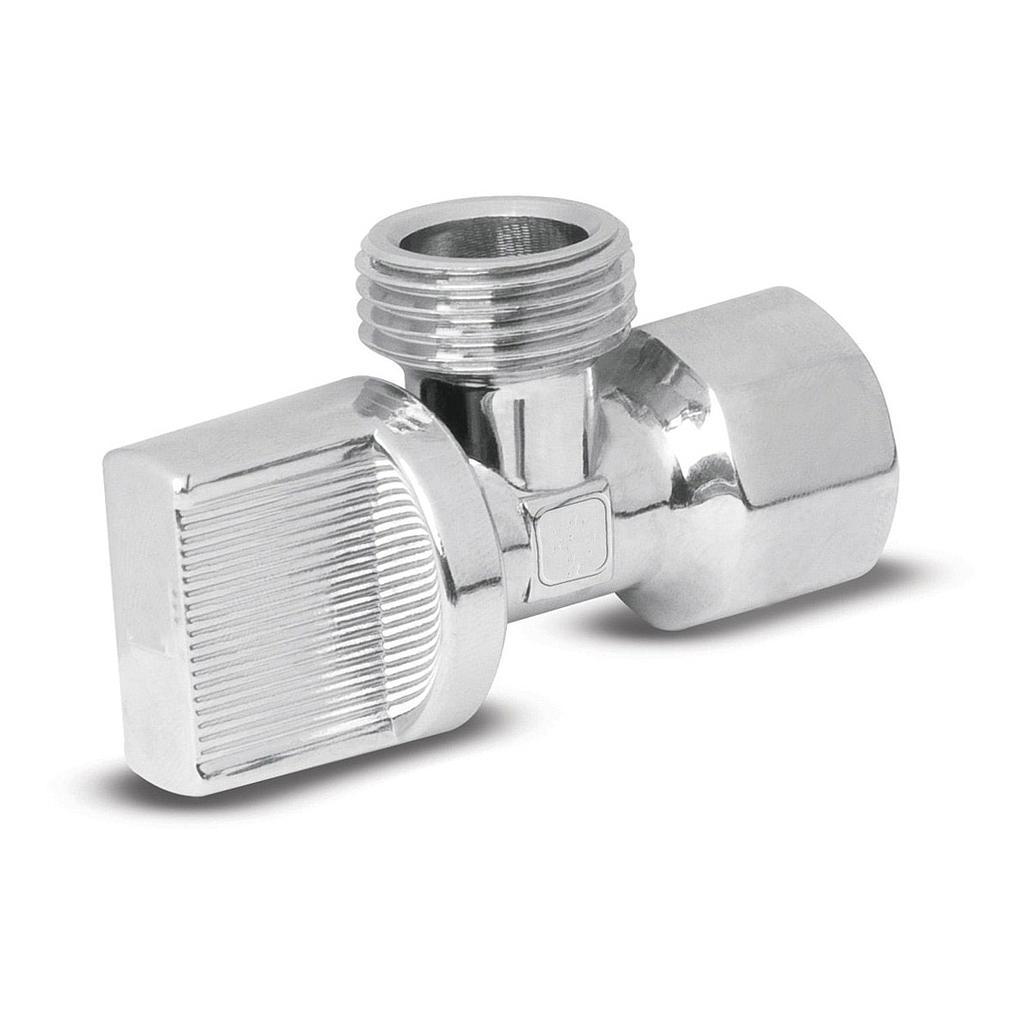 Llave Control Angular Metalica Roscable 1/2" 1/4 Vuelta Fontanery FONTANERY Ferreabasto