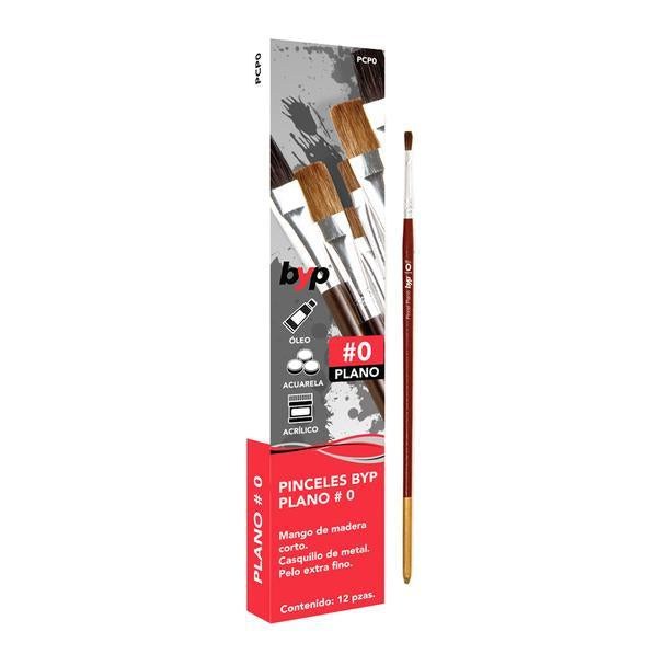 Pack 12 Pinceles Camelus Plano