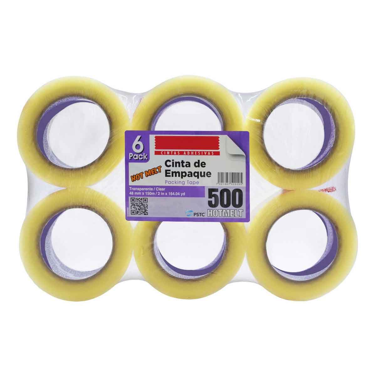 Cinta Empaque Transparente Natural Navitek Hotmelt 500 48mm x 150m 6 Piezas NAVITEK Ferreabasto