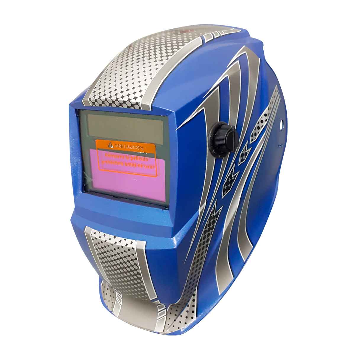 Careta de soldadura electrónica profesional con oscurecimiento automático -  Adir 6713 Azul y Gris – Ferreabasto