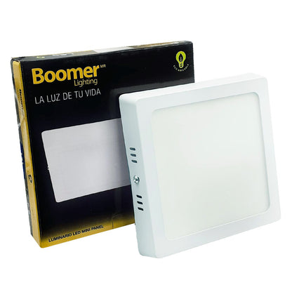 Luminario Mini Panel Led Cuadrado 12W 6500K Luz De Dia Boomer BOOMER Ferreabasto