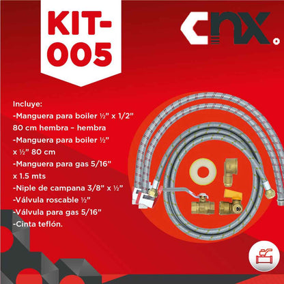 Kit Instalacion Para Boiler De Paso 5/16 pulgadas Meer Cnx CNX Ferreabasto