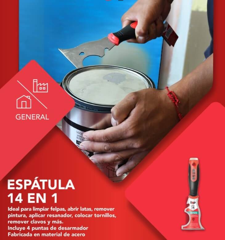 Espatula Multifuncional Pro 14 en 1 Para Pintor Esp14 Byp BYP Ferreabasto