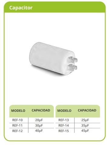 Capacitor Igoto Ref-10 20 UF Para Bombas de Agua 2 Piezas IGOTO PUMPS Ferreabasto