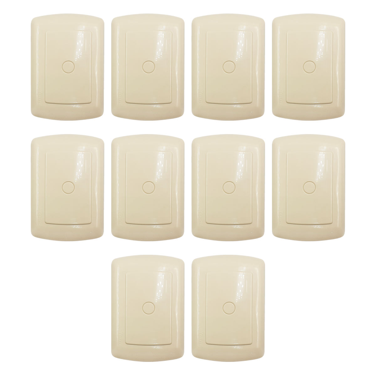 Pack 10 Placa Abs Marfil Tipo Venecia Ciega Yeilite YEILITE Ferreabasto