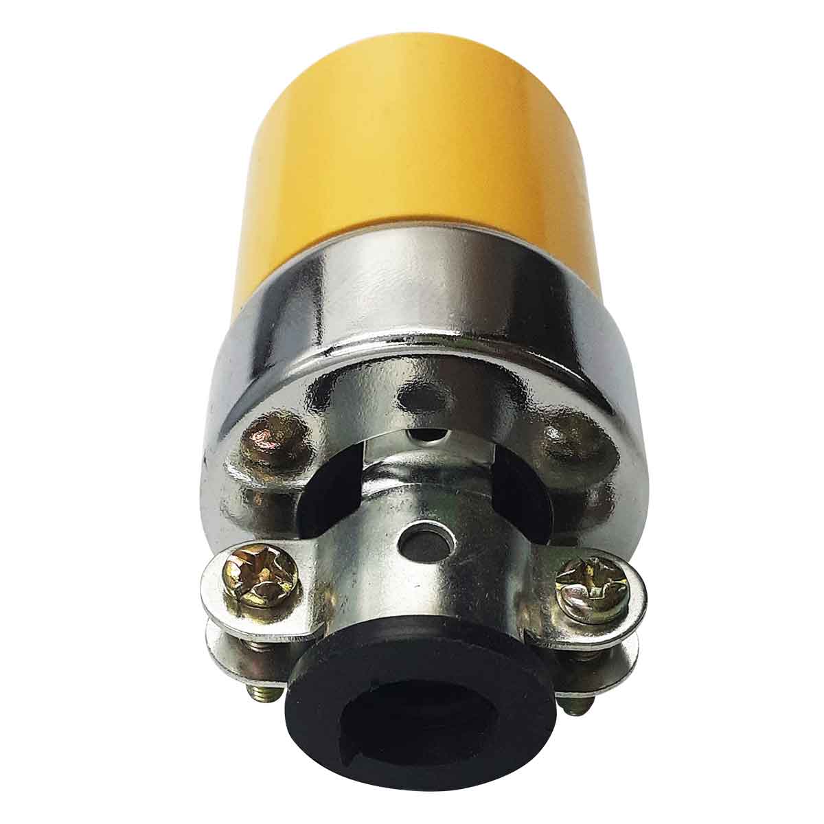 contacto amarillo abrazadera metalica igoto conexion