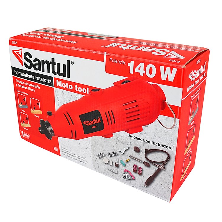 Herramienta Rotativa MotoTool Santul 1/8&quot; 140W Con Accesorios SANTUL Ferreabasto